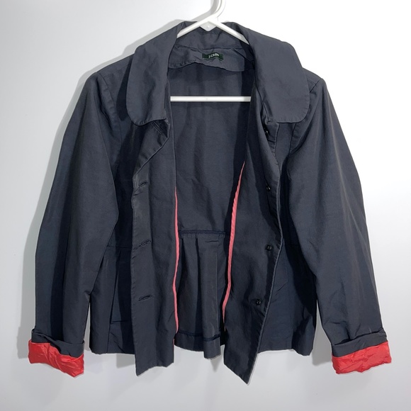 J.Crew Button Down Rain Coat Size XS/S - Picture 6 of 7